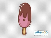 نقاشی وکتوری بستنی چوبی