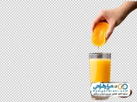 تصویر png لیوان آب پرتقال