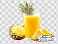تصویر png لیوان آب آناناس
