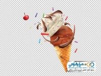 تصویر وکتوری بستنی قیفی با اسمارتیز