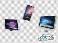 تصویر png لپ تاپ و گوشی همراه