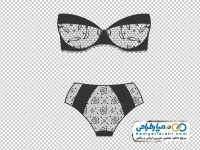 تصویر وکتوری شورت و سوتین توری