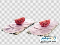 دانلود تصویر با کیفیت کالباس و گوجه