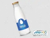 تصویر دوربری شیشه شیر