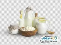 دوربری تصویر فراورده های لبنیاتی