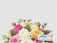 دانلود عکس وکتوری گل های آبرنگی برای حاشیه طرح