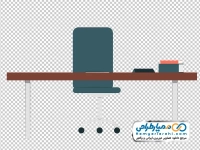 تصویر وکتوری میز کار
