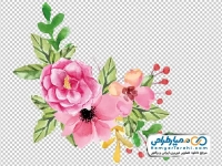 نقاشی آبرنگی گل