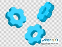 تصویر وکتوری چرخ دنده سه بعدی