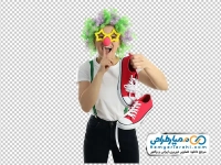 تصویر با کیفیت آدم در نقش دلقک