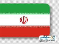 تصویر png پرچم ایران با شدو