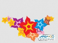 تصویر وکتوری گل های شکوفه دار