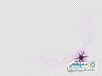 تصویر png حاشیه گل بنفش