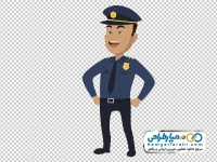 عکس کارتونی پلیس خندان