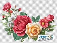 تصویر وکتوری گل های رز باغی