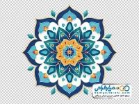 تصویر png الگو دایره ای به شکل ماندالا