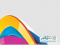 عکس png خطوط رنگی موج دار