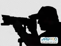 دوربری تصویر مرد در حال فیلمبرداری