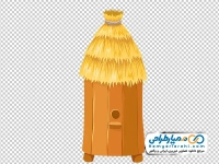 تصویر وکتوری کلبه کاهی