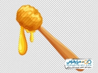 تصویر وکتوری قاشق عسل خوری با فرمت png