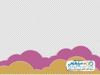 تصویر وکتوری شیپ های ابری شکل