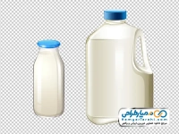 تصویر وکتوری بطری شیر