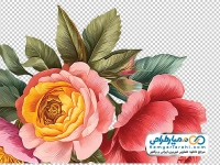 فایل png گل بوته آبرنگی