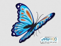 تصویر وکتوری پروانه آبی