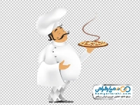 تصویر png سرآشپز با پیتزا