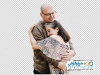 تصویر png خانم در آغوش همسر