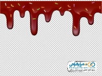 تصویر وکتوری سس شکلات در حال چکیدن با دراژه
