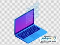 تصویر وکتور رنگی لپ تاپ
