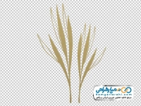 تصویر وکتوری برگ های گرمسیری طلایی