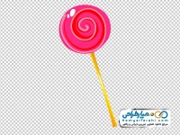 تصویر png آبنبات چوبی توت فرنگی مارپیچ