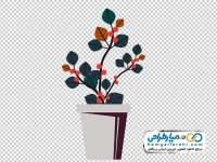 تصویر وکتوری با کیفیت گیاه آپارتمانی در گلدان