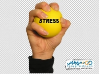 تصویر png توپ ضد استرس در دست