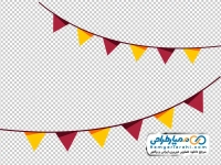فایل png ریسه کاغذ رنگی تولد