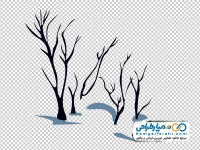 عکس وکتوری درخت خشک شده