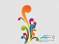 تصویر وکتوری شیپ های رنگی