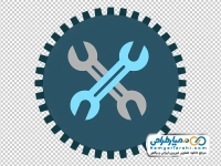 آیکون آچار داخل چرخ دنده