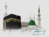 دوربری تصویر مکه مکرمه و مدینه منوره