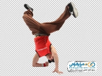 تصویر پسر در حال بریک دنس