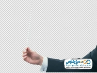 عکس بدون پس زمینه دست رهبر ارکستر با چوب رهبری