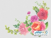 تصویر کادر گل برای طراحی