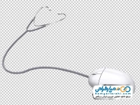تصویر وکتوری گوشی پزشکی با موس کامپیوتر