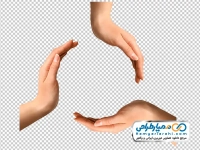 عکس png سه دست به شکل دایره