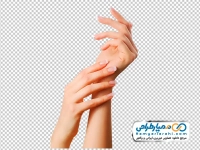 عکس png دست زنانه با ناخن بلند