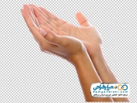 عکس با کیفیت دست به حالت قنوت نماز
