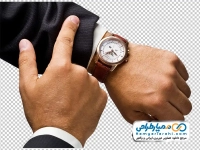 عکس png ساعت روی دست مردانه