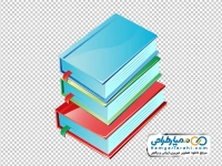عکس وکتوری کتاب های روی هم چیده